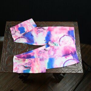 L.O.L. Vintage Unicorn Purple and Pink Clouds Child Leggings Size XS